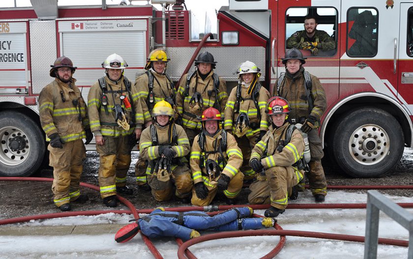 Fire fighter team picture