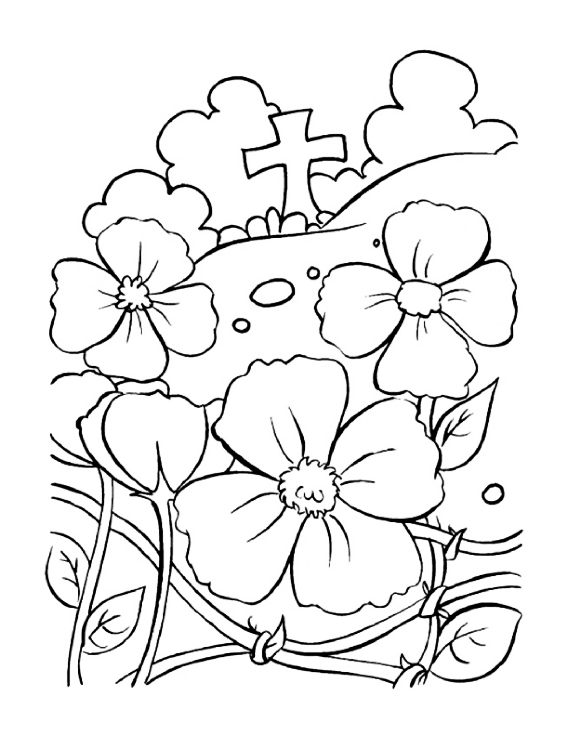 poppy-coloring-page