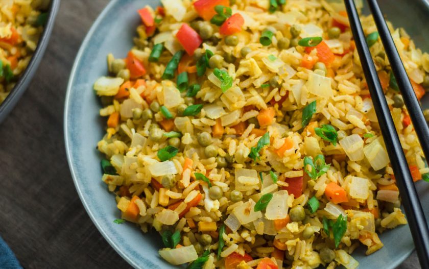 Vegetarian Chinese Egg Fried Rice | Borden Citizen