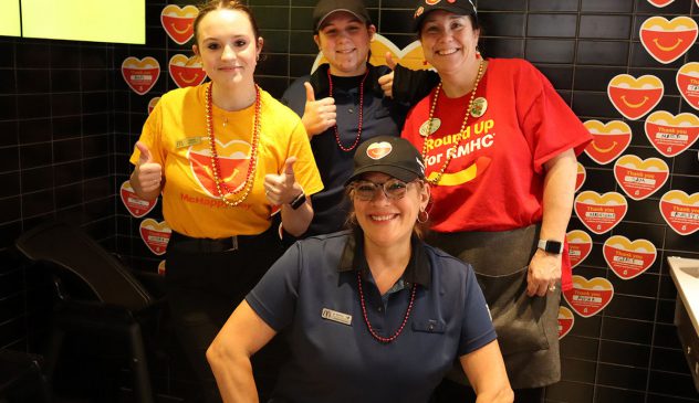 McDonald’s Angus team members helped raise $12,000 for local charities, including the Borden Family Resource Centre. (Photo by: Emily Nakeff, Borden Citizen)