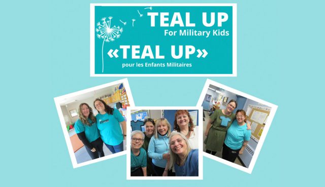 BFRC staff wore teal on 27 April to honour the contribution of military children and celebrate their resilience.